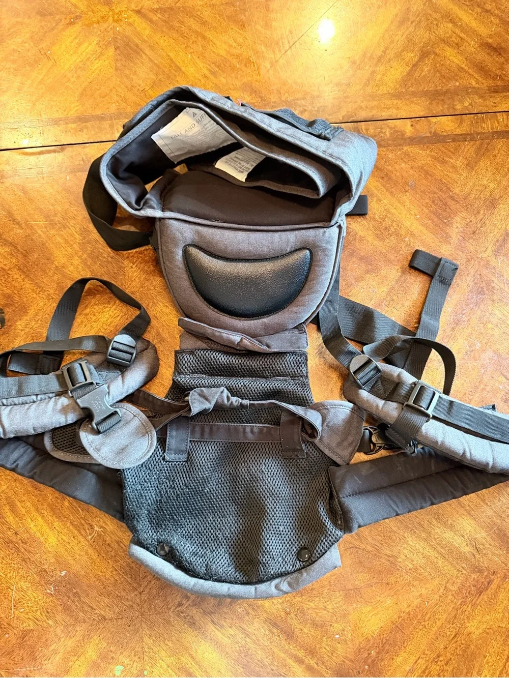 MiaMily Gray carrier with hip carriers